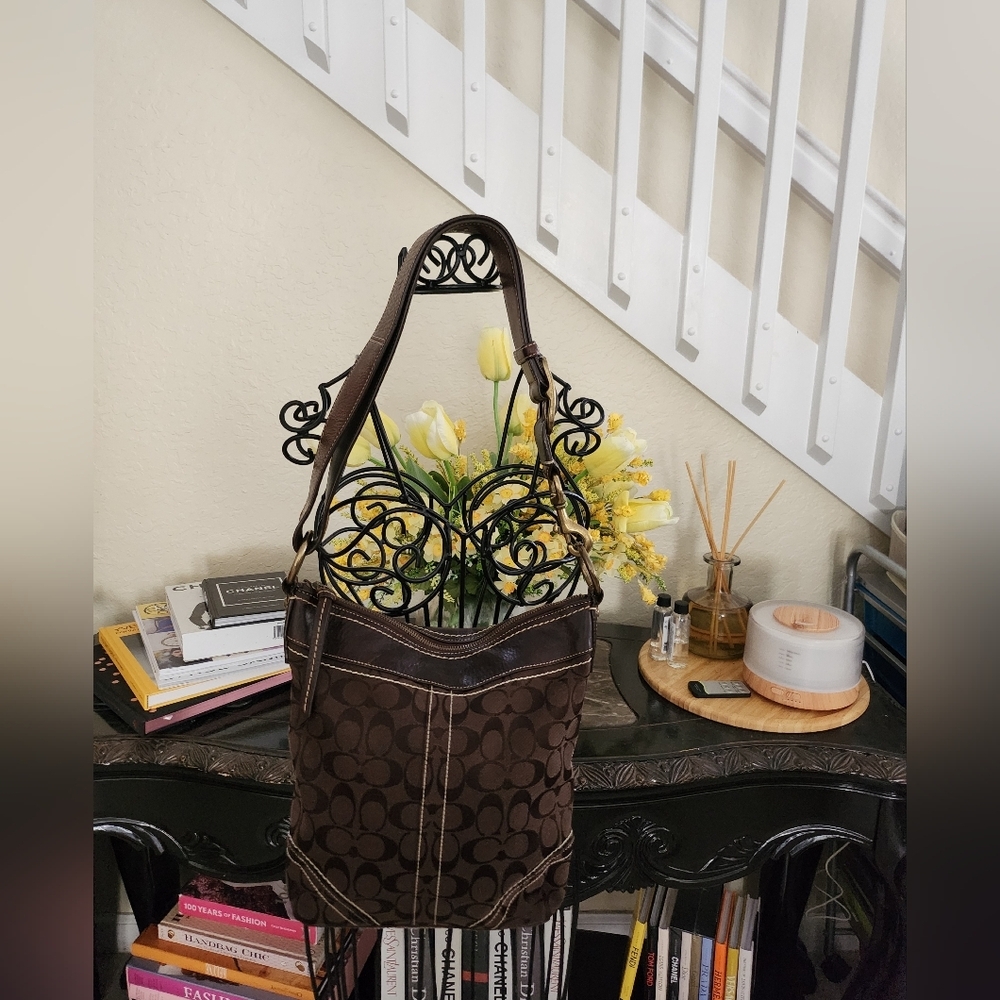 Coach Signature Shoulder/ Crossbody Bag